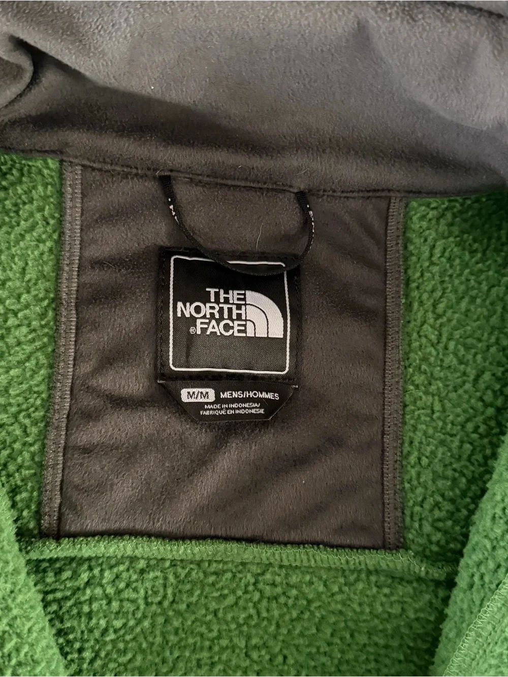 The North Face M Waffle Knit Fleece Lined Jacket Green